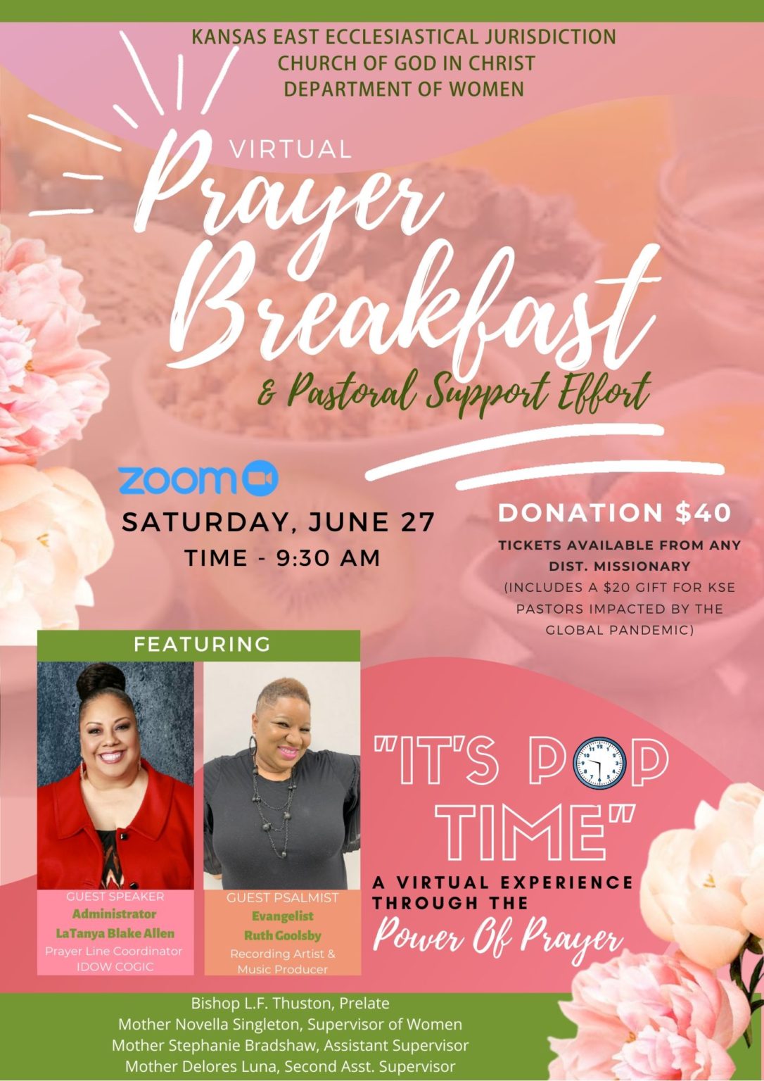 Jurisdictional Women’s Department Virtual Prayer Breakfast